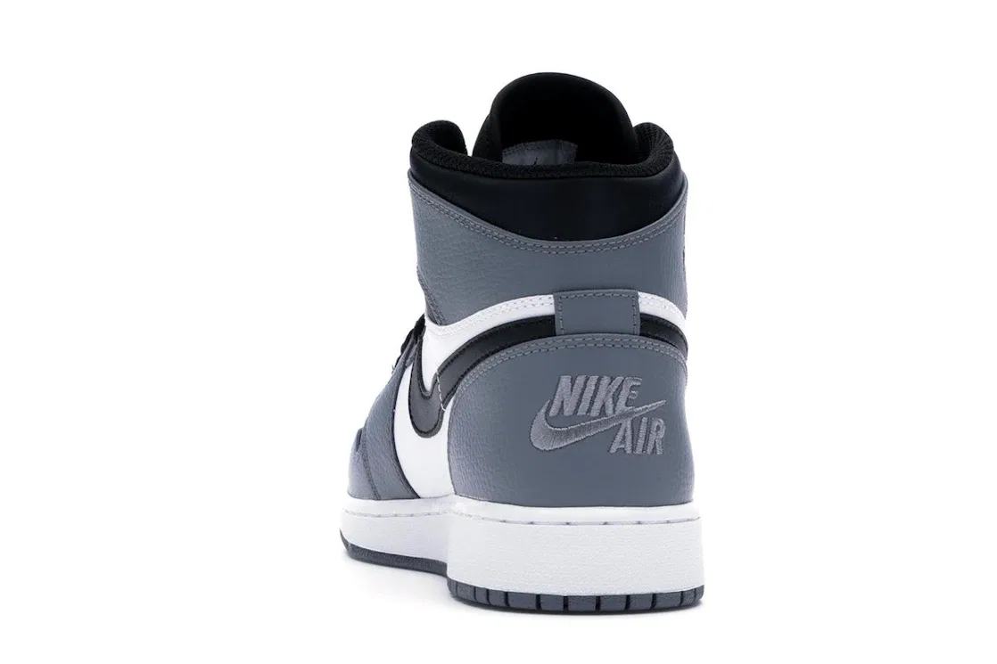 Детские кроссовки Lifestyle с длинным шнурованием Jordan 1 Retro High Jordan, Cool Grey/Black-White — фото 4
