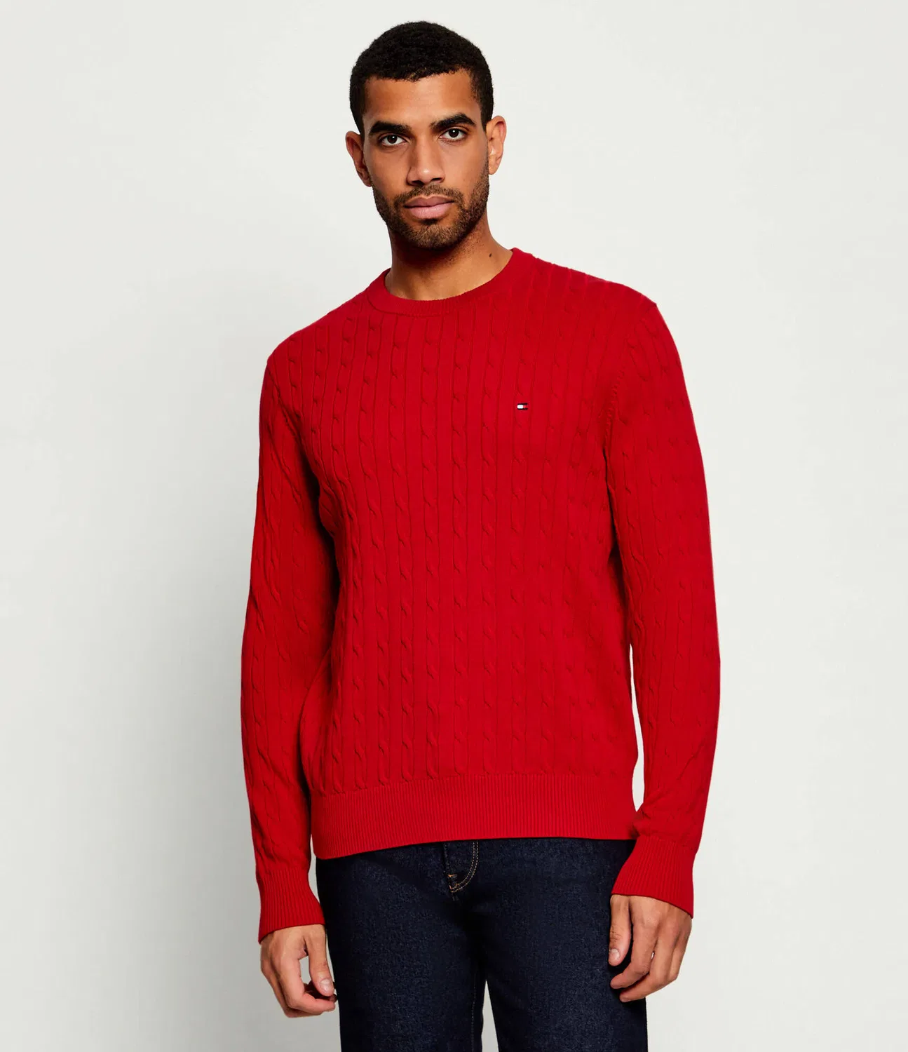 Свитер с круглым вырезом Tommy Hilfiger, красный