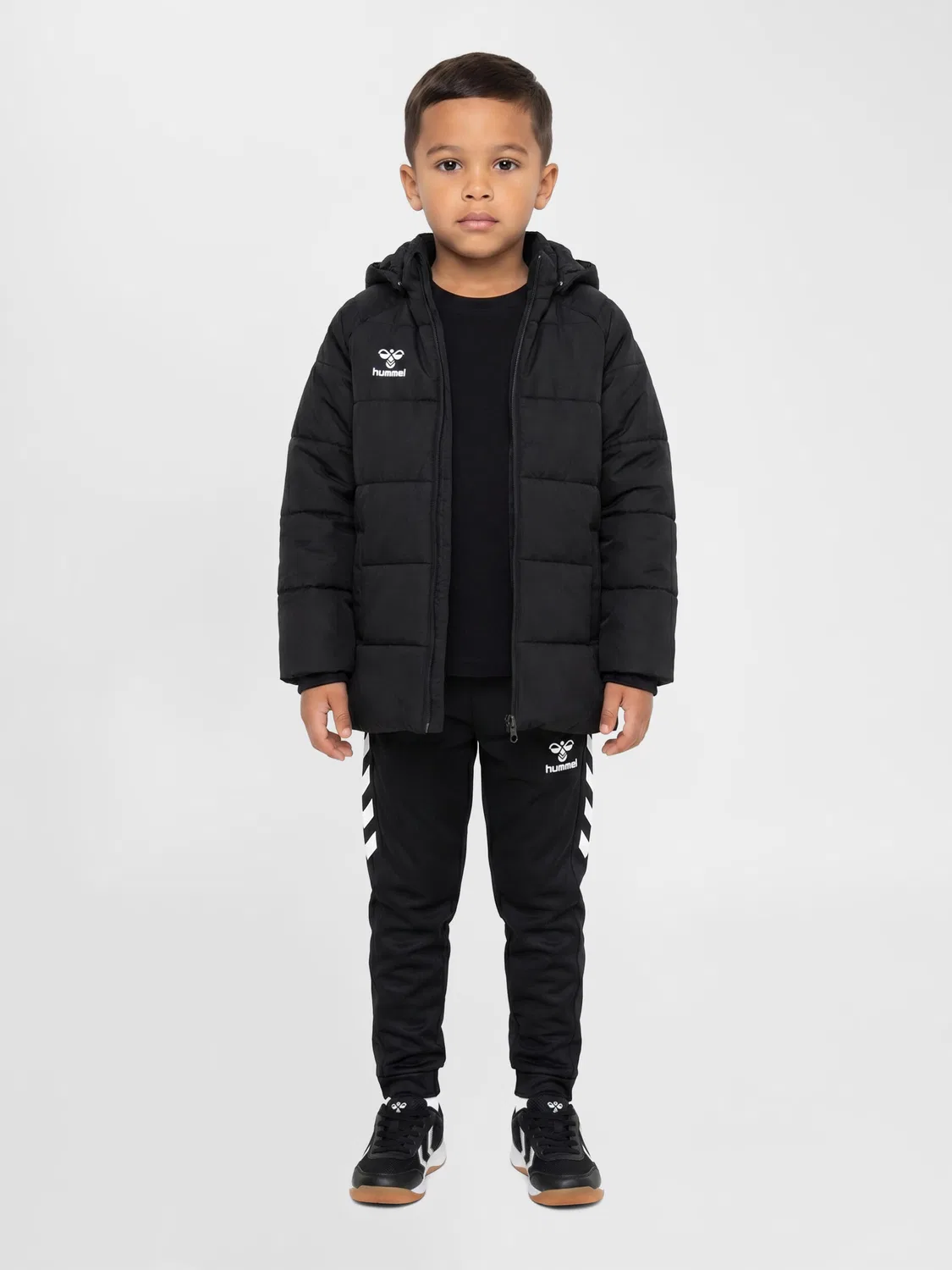Детская куртка на молнии Hmllead 2.0 Bench Jacket Kids Hummel, Schwarz — фото 3