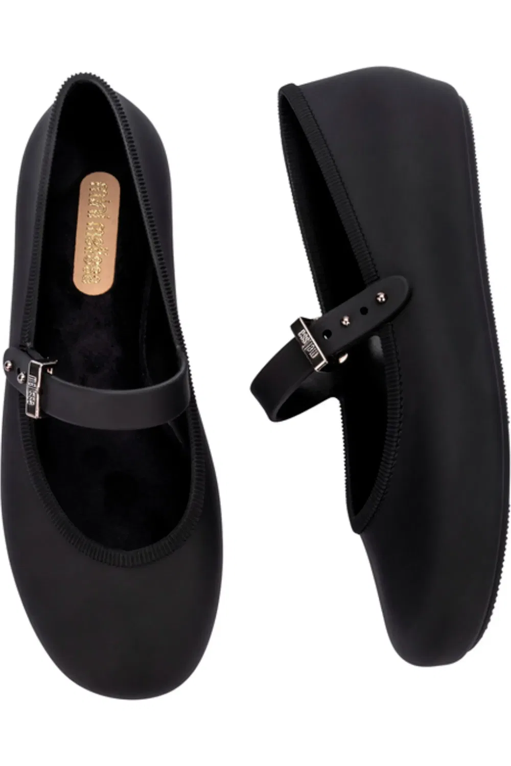 Балетки детские водонепроницаемые Melflex Mini Melissa, черный — фото 3