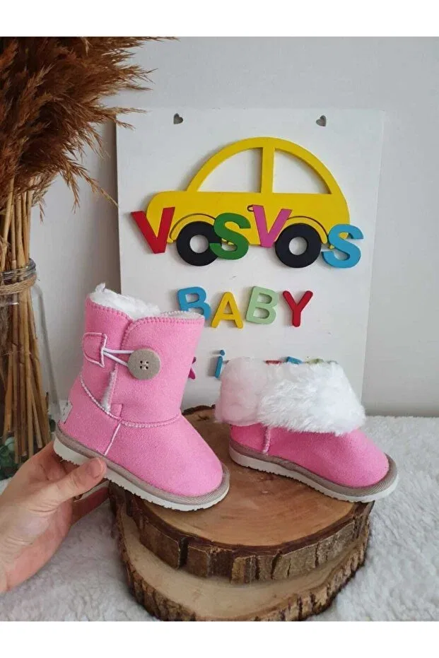 Детские ботинки для девочек на каблуке-шпильке Vosvosbabystore, Pink