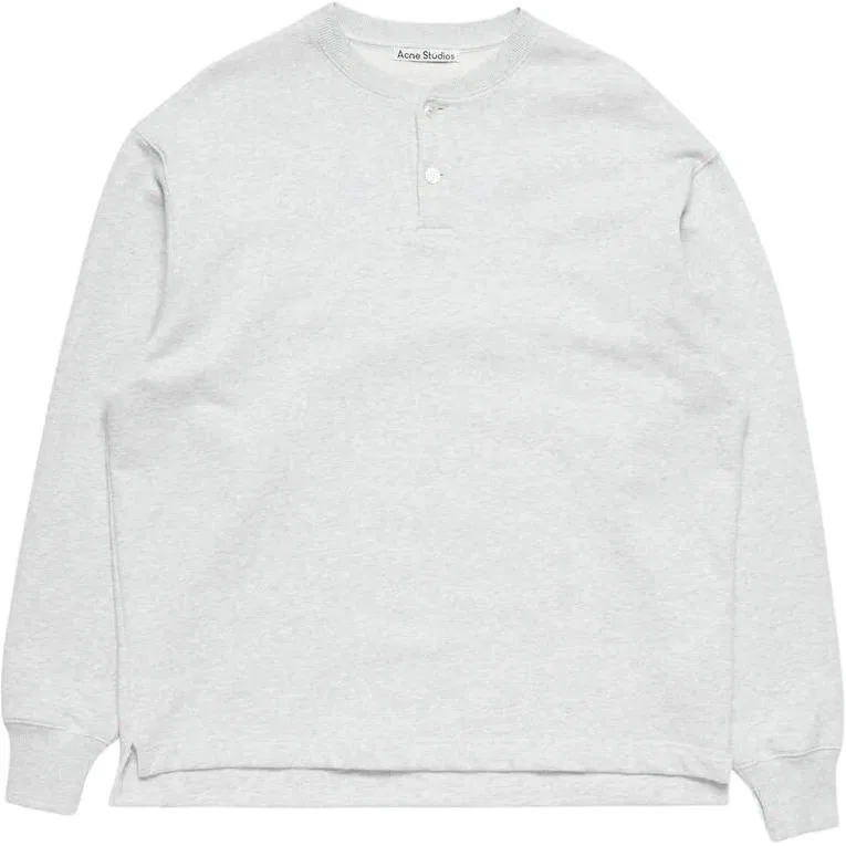 Свитшот с вышитым логотипом Acne Studios, Gray