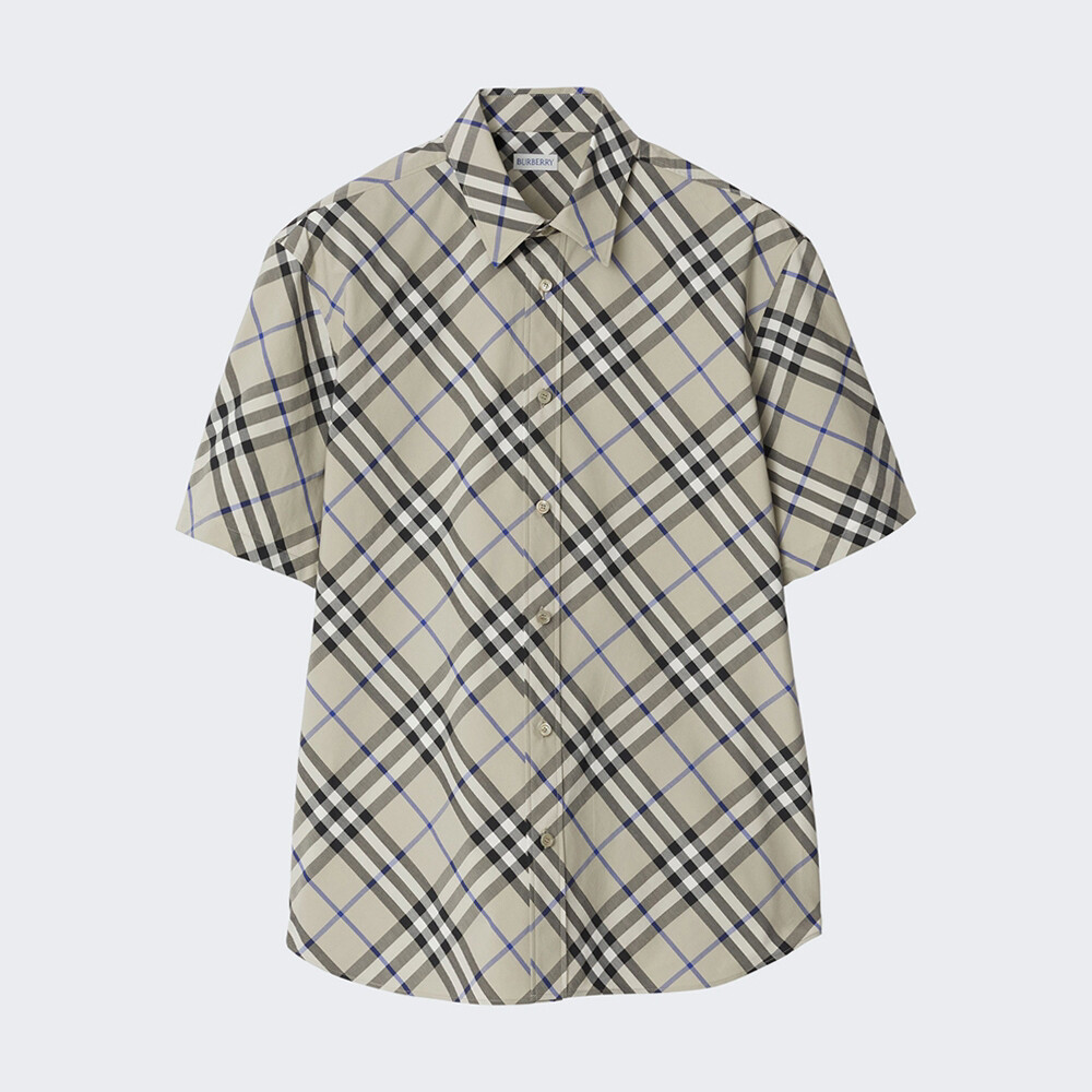 

Рубашка Burberry Essentials Short-Sleeve, светло-коричневый