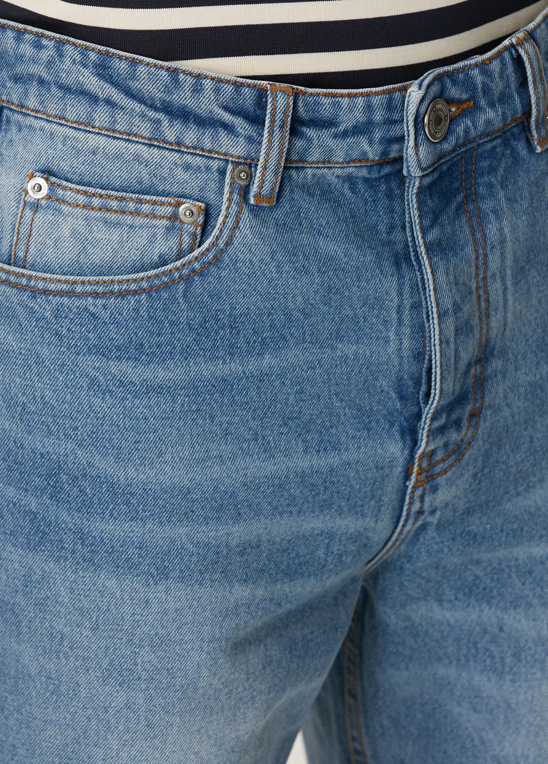 Джинсы Tapered Fit Ami Paris, mavi — фото 4