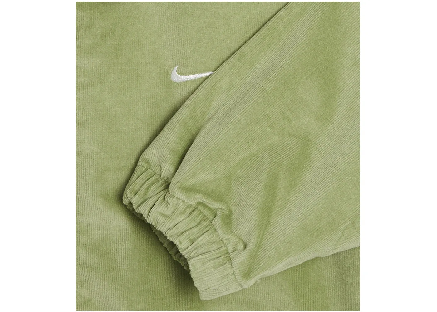 Мужская куртка-бомбер с воротником-стойкой Nike Life Harrington Jacket, Oil Green/White — фото 2