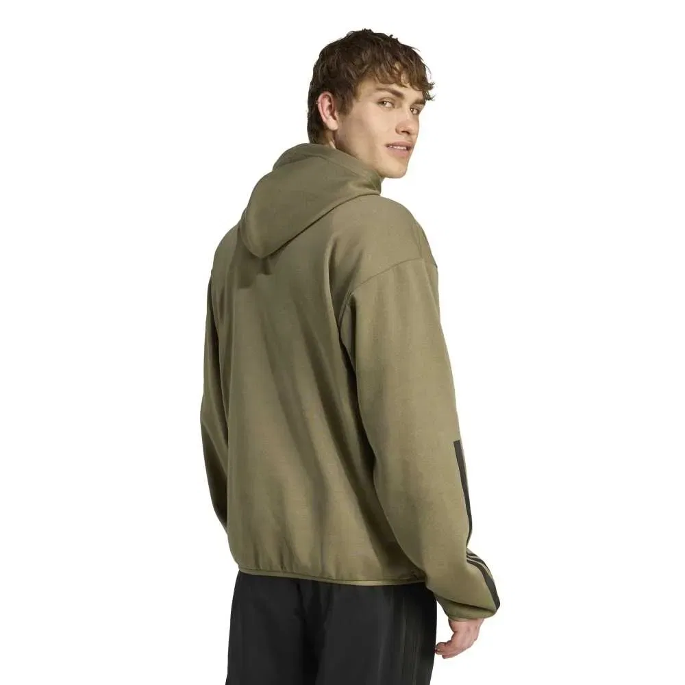 Мужской свитшот с капюшоном City Tech Utility Fleece Adidas, Green — фото 2