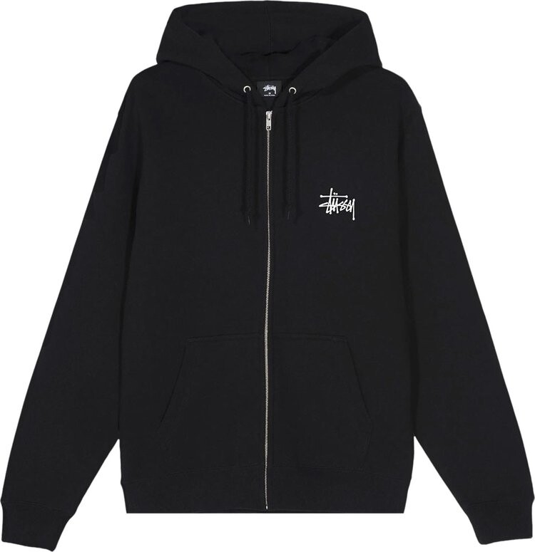 

Толстовка Stussy Basic Zip Hood 'Black', черный