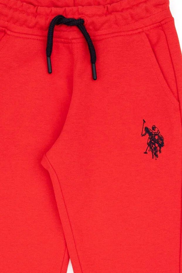 Детские спортивные штаны для мальчиков с прямым кроем U.S. Polo Assn., Red — фото 4