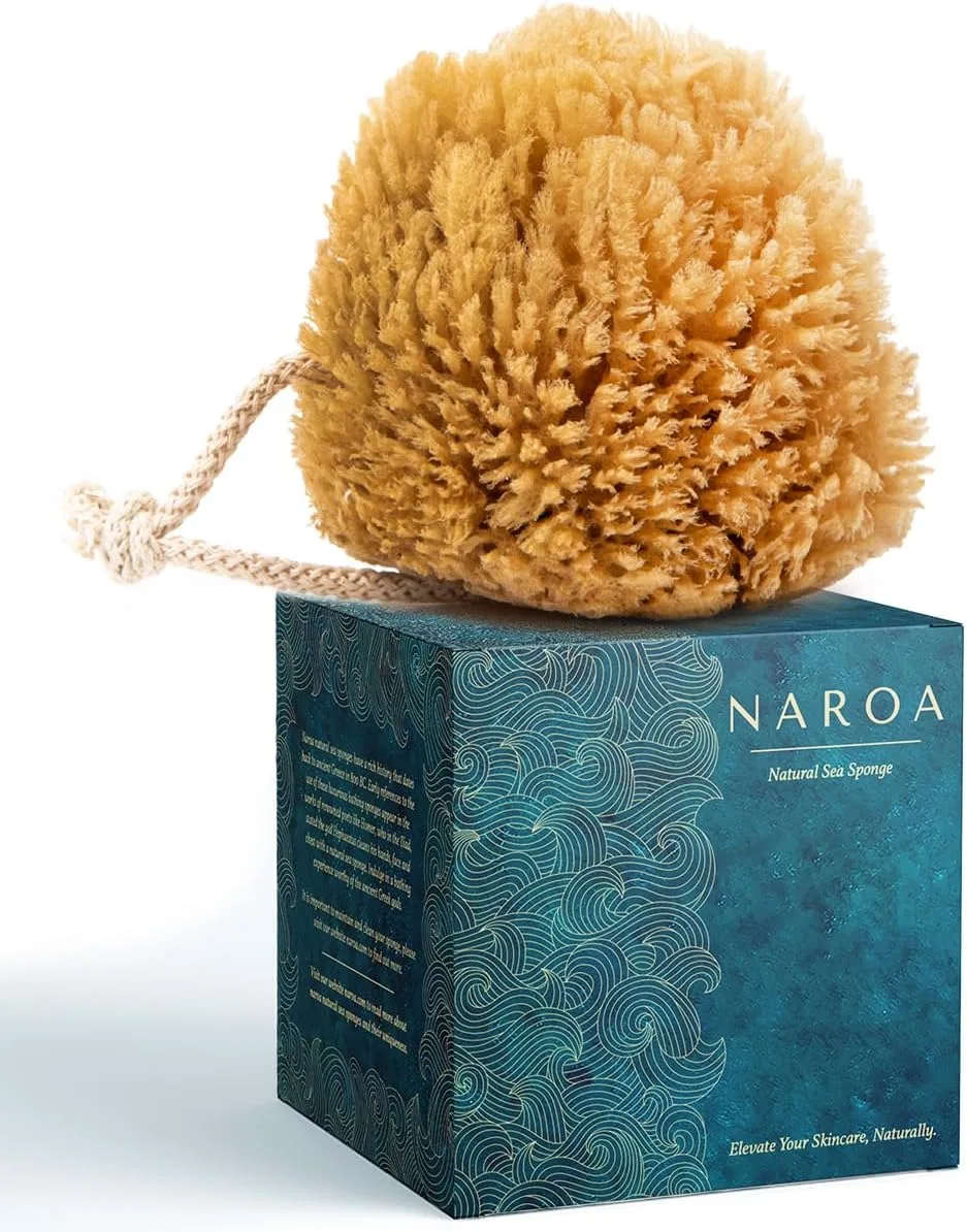 Эксфолиирующая губка для душа, Naroa, Средняя, Коричневые тона