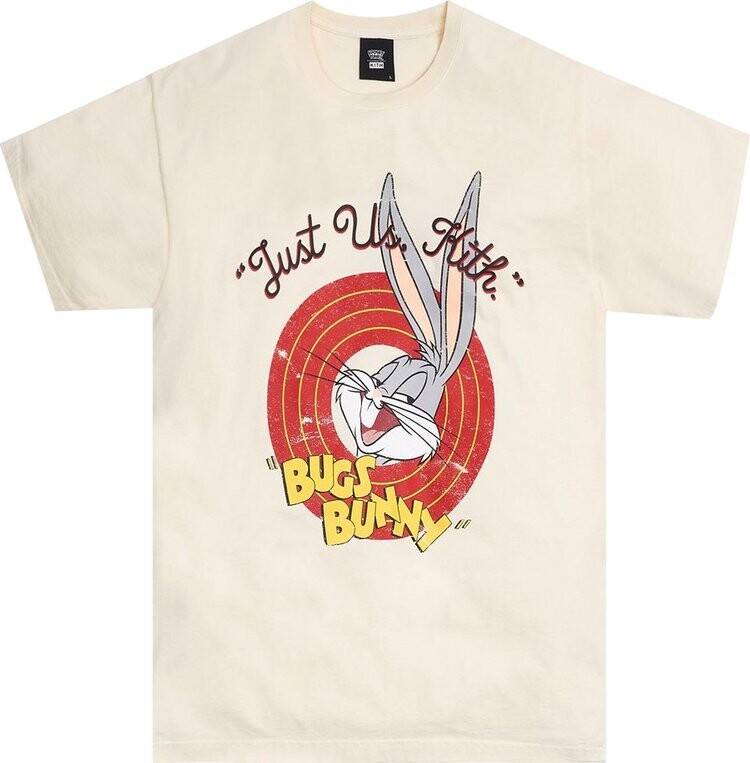 

Футболка Kith x Looney Tunes Bugs Vintage Tee 'Turtledove', кремовый