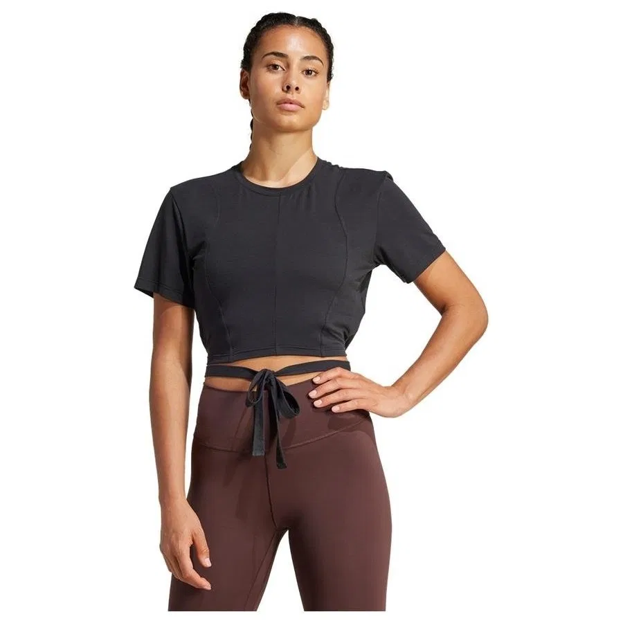 Женская футболка с длинным рукавом YGA TEE adidas, Черный — фото 3
