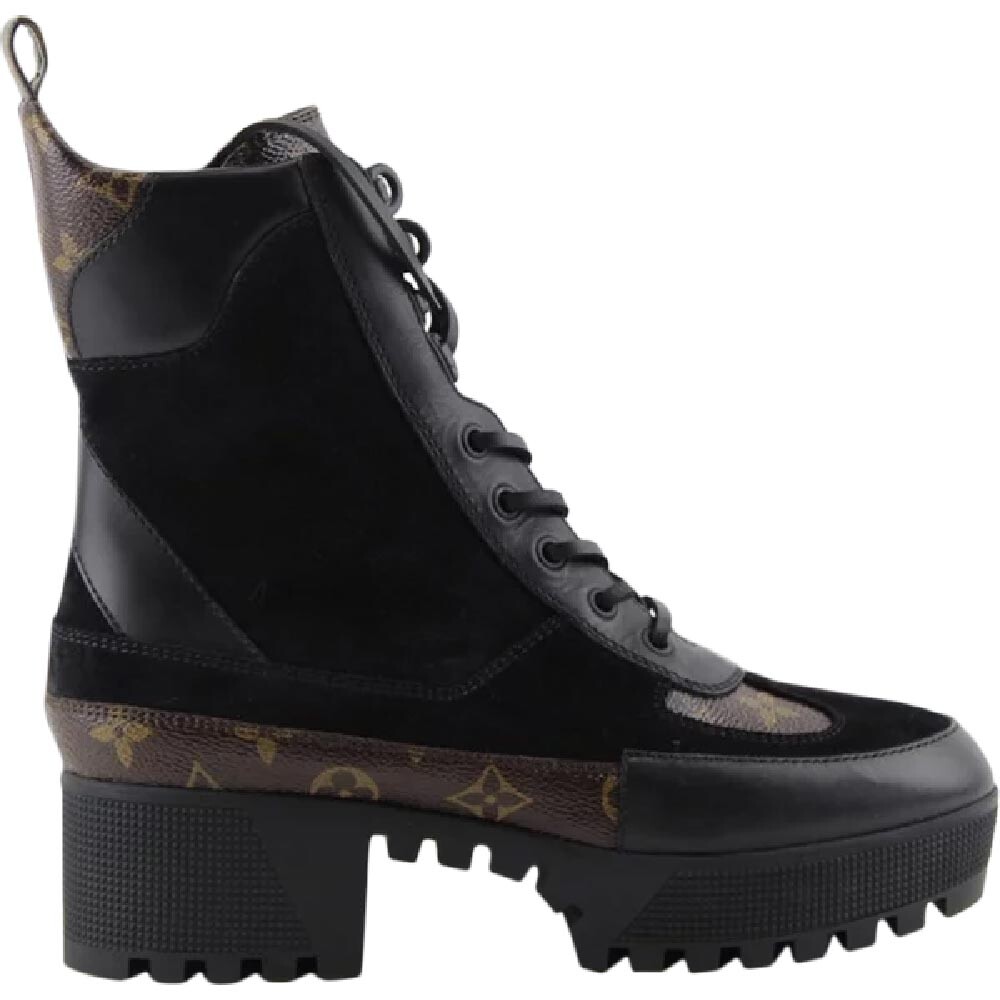 Ботинки Louis Vuitton Wmns Laureate Platform Desert, коричневый/черный