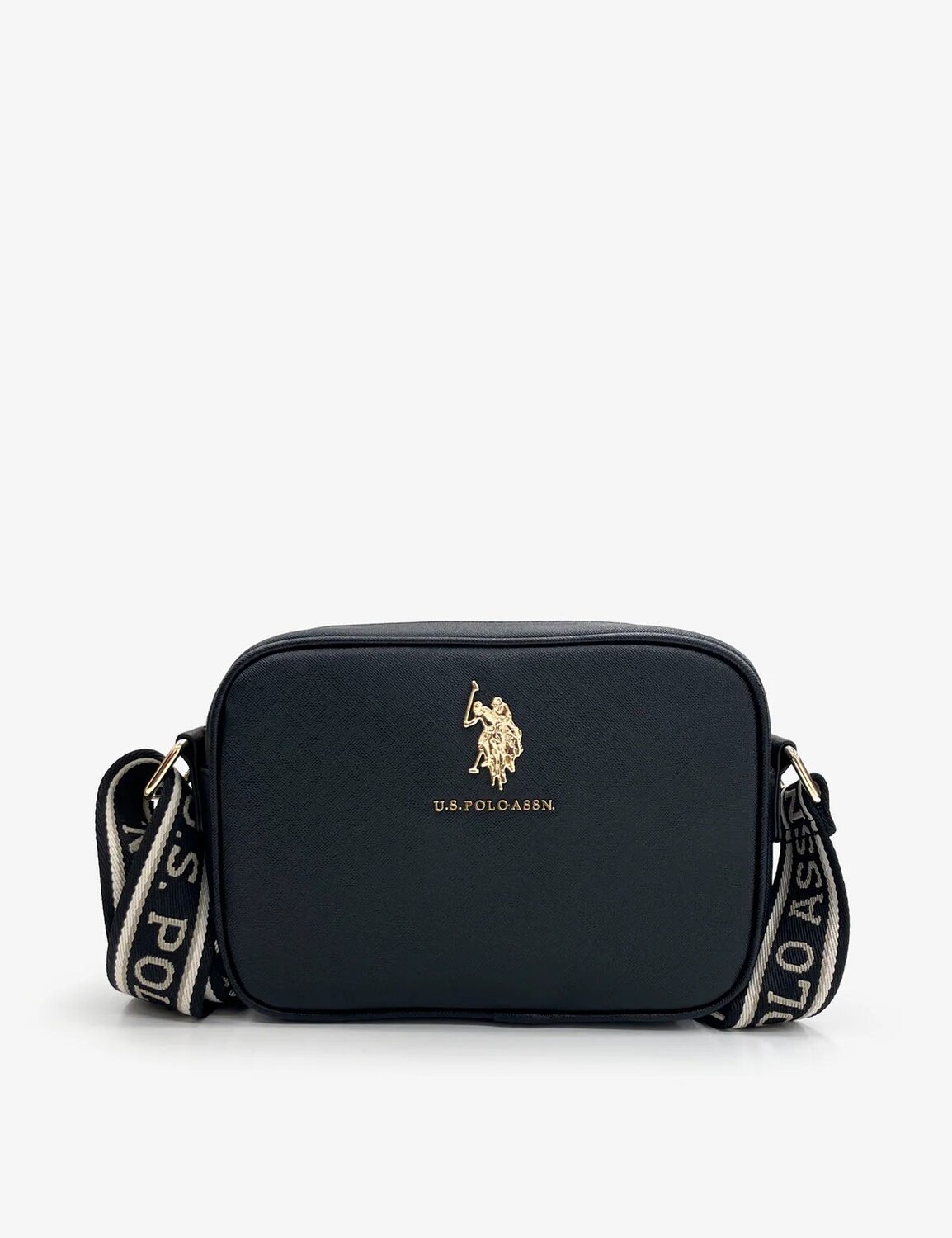 

Классическая сумка через плечо на молнии U.S. Polo Assn., черный