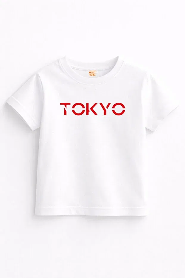Детский комплект футболок для девочек с принтом Tokyo Rome Paris London Rabona Fashion, Assorted Colors - Set Of 4 Kids' T-Shirts — фото 3