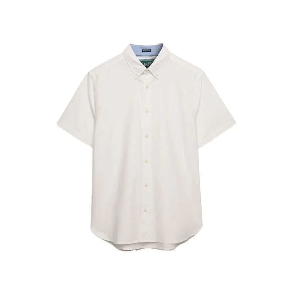 Рубашка с коротким рукавом Preppy Oxford Superdry, белый — фото 3