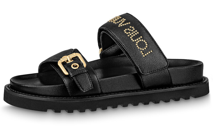 Женские шлепанцы Louis Vuitton Paseo Comfort, черный