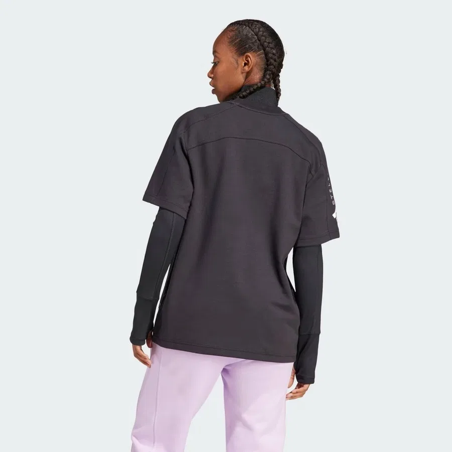 Футболка с длинным рукавом adidas by Stella McCartney Logo, Черный — фото 3