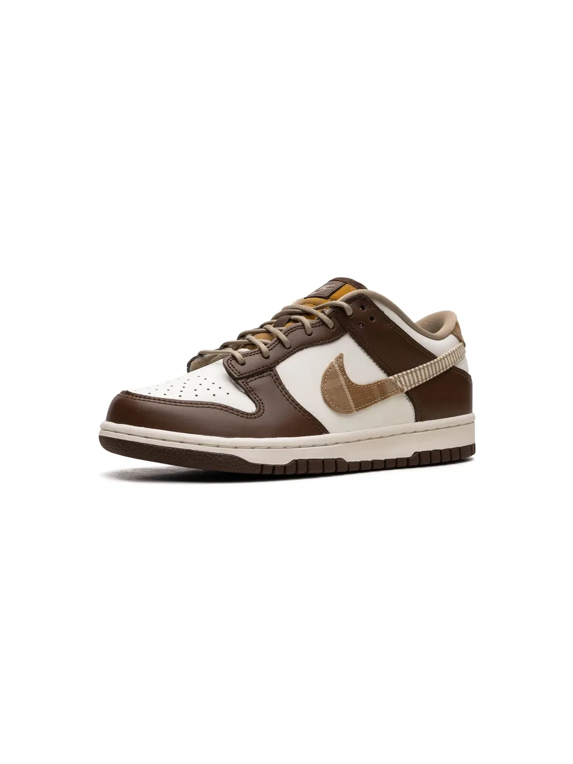 Кроссовки Dunk Low "Brown Plaid" Nike, белый — фото 2