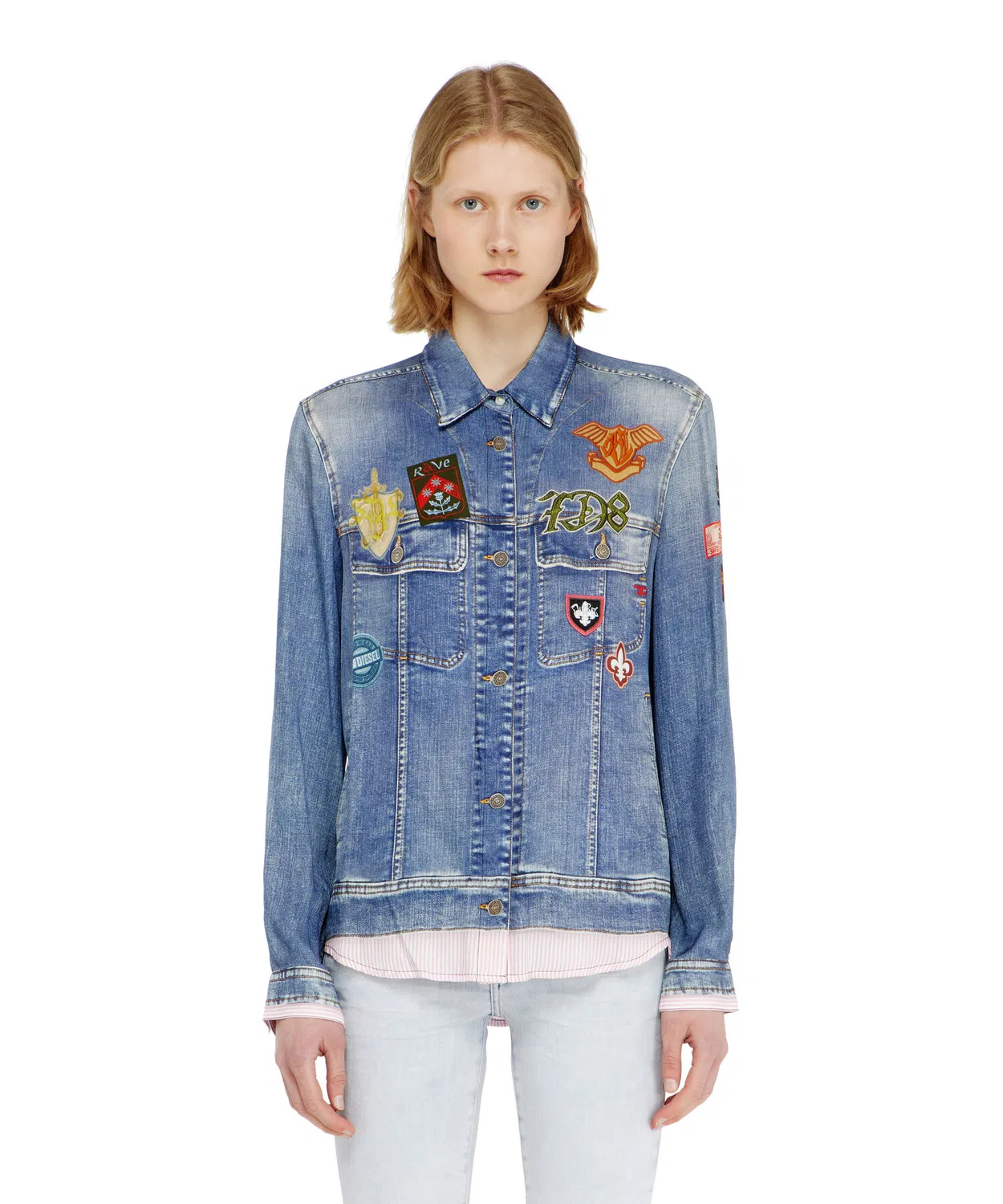 Женская рубашка с длинным рукавомC-RONORY DIESEL, Indigo Blue — фото 2