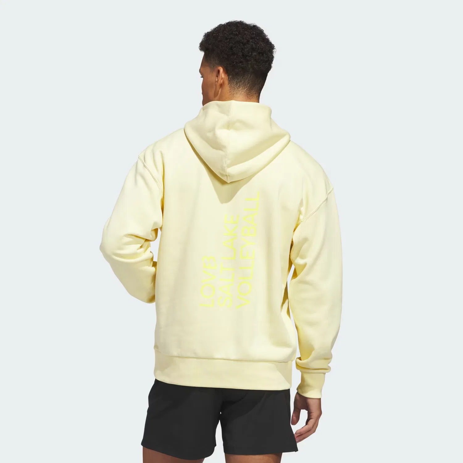 Детское худи с принтом LOVB Salt Lake Graphics Adidas Sportswear, Almost Yellow — фото 4