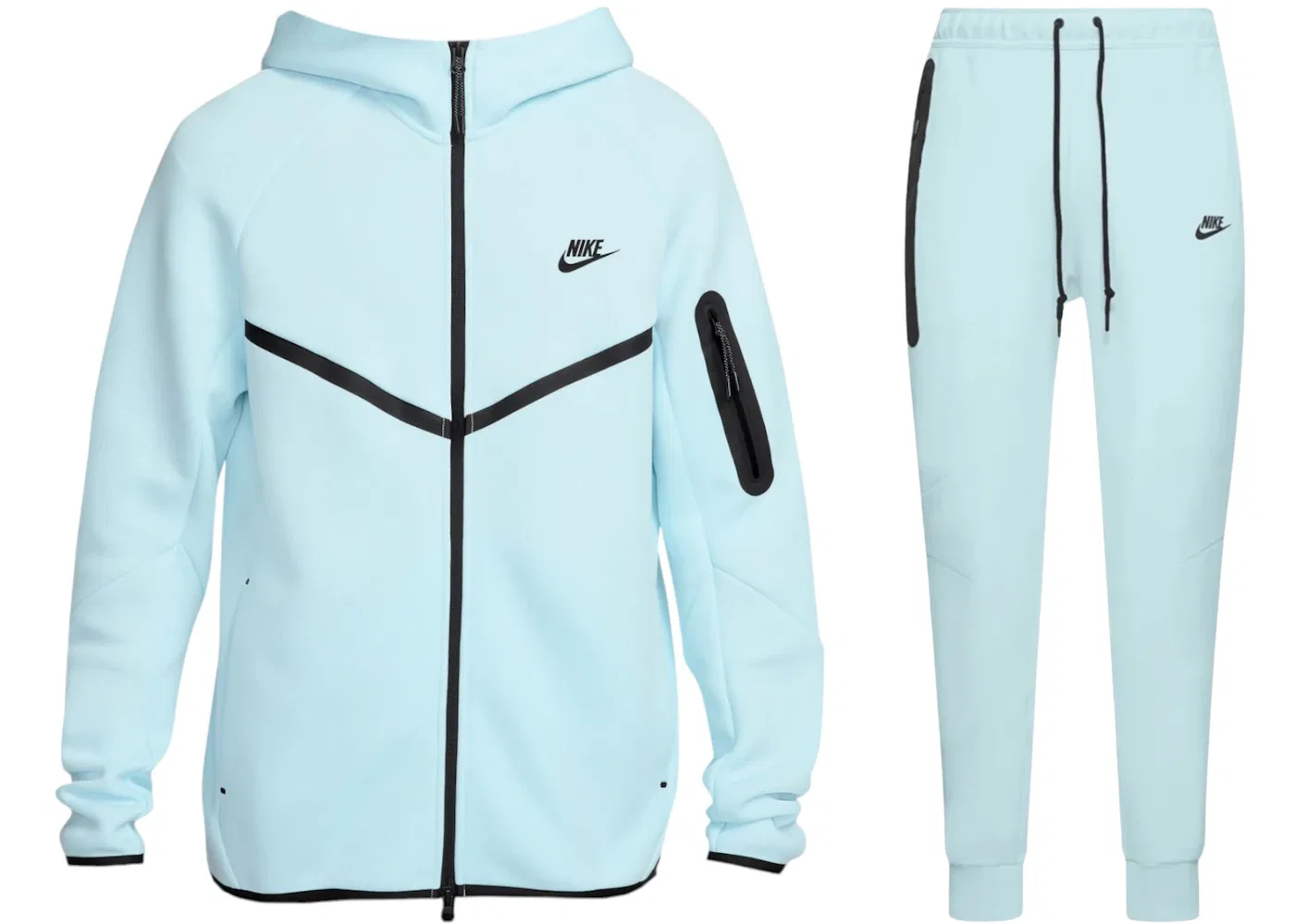 Мужской спортивный комплект из футера Tech Fleece с принтом Nike, Set Nike, Glacier Blue