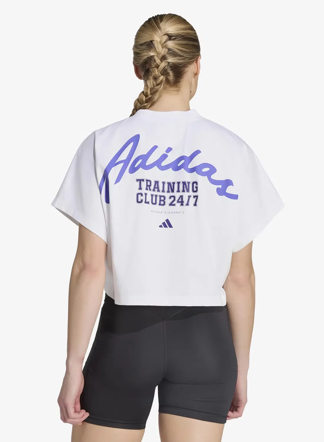 Футболка свободного кроя Primelift Workout Graphics Adidas, белый — фото 2