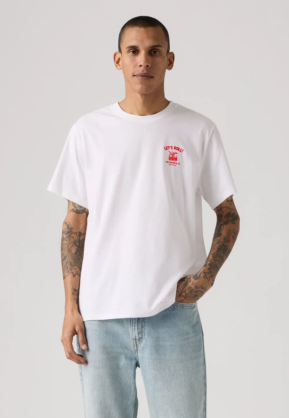 Футболка свободного кроя с принтом Levi'S, Offwhite — фото 2