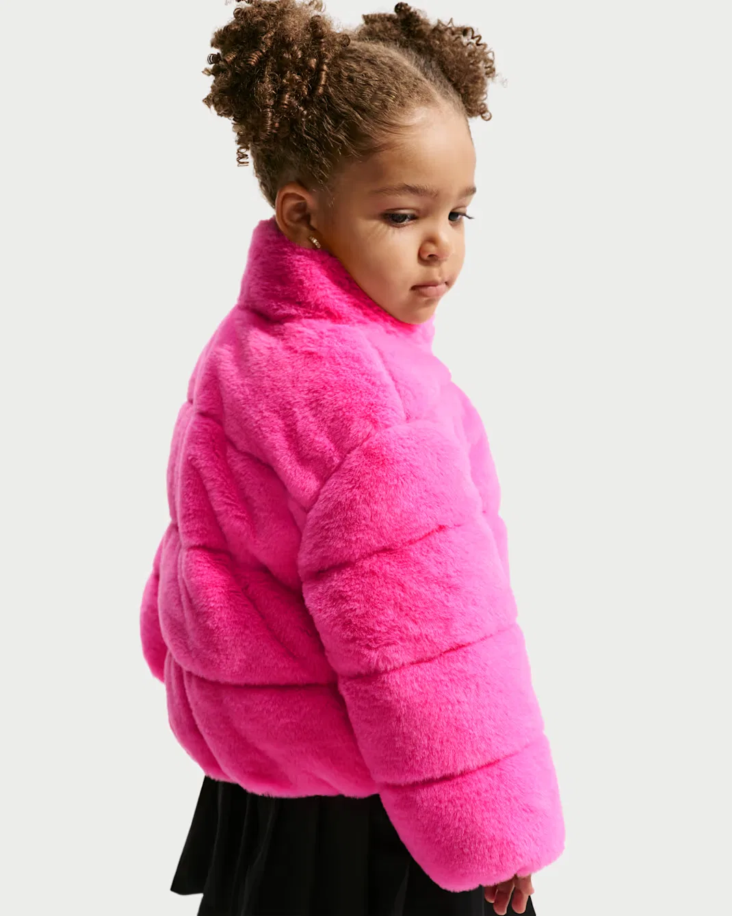 Детская стеганая куртка из искусственного меха Nike, Playful Pink — фото 2