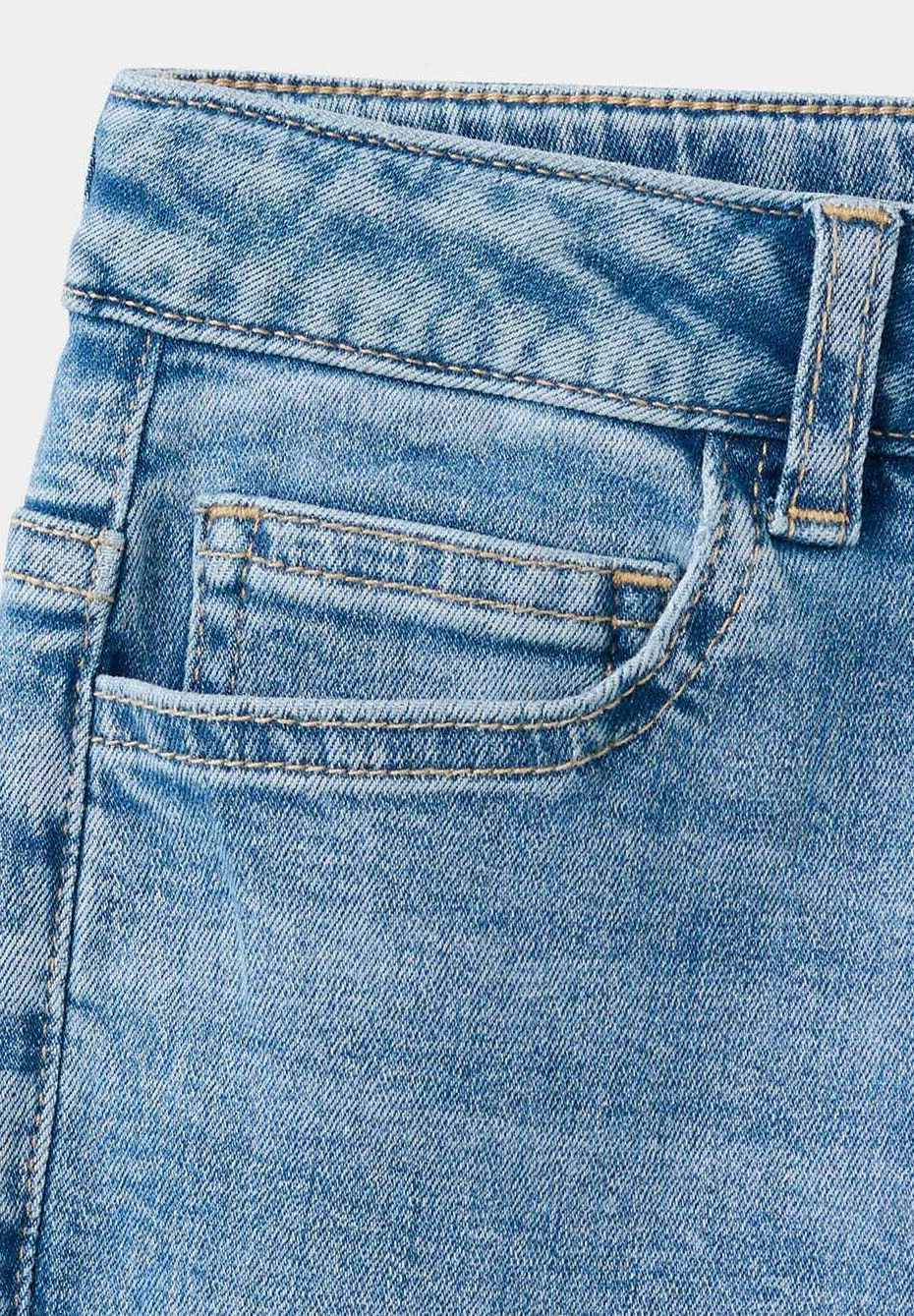 Детские джинсы облегающего кроя Mango Kids, Blue — фото 4