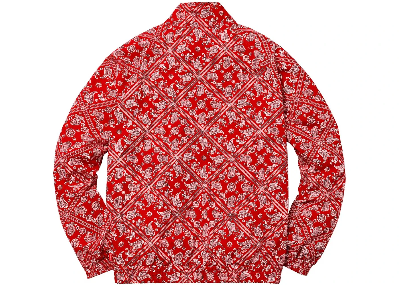 Мужская куртка с принтом Supreme Bandana Track Jacket, Red — фото 2