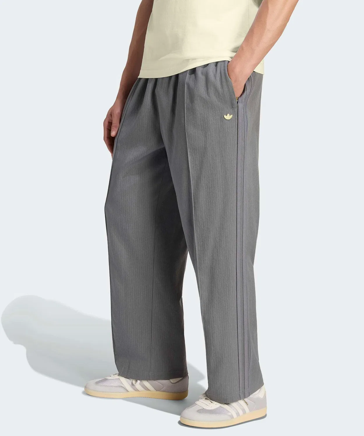 Мужские спортивные штаны свободного кроя с принтом Firebird Loose Pinstripe Adidas, Grey