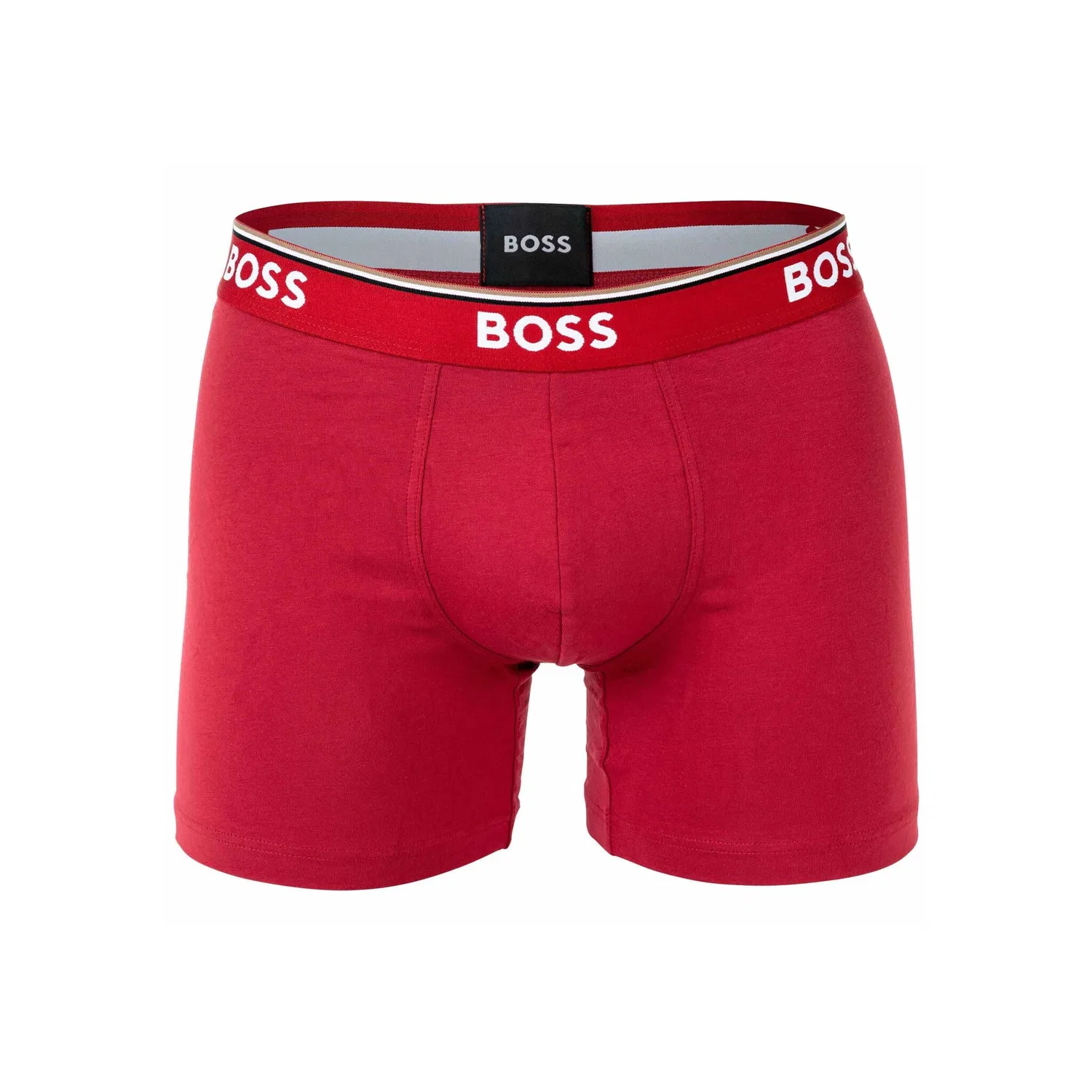 Мужские боксеры из хлопка с эластаном BOSS, Red/Blue/Black — фото 2