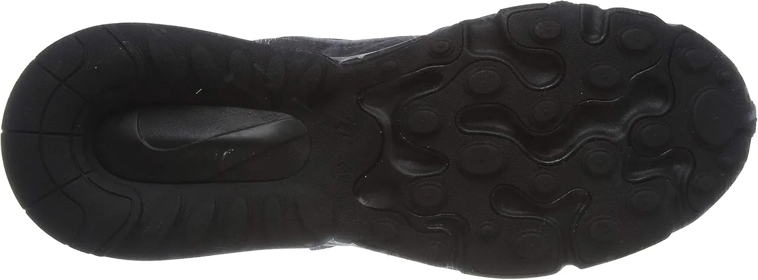 Детские кроссовки для мальчиков с амортизацией Nike Air Max 270 React GS Black/Black/Black BQ0103-004 Nike, Black — фото 4