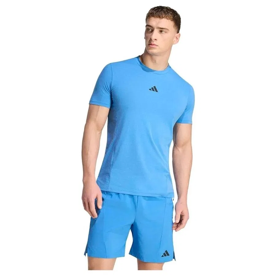 Футболка спортивная с принтом D4T Tee adidas, Синий — фото 2