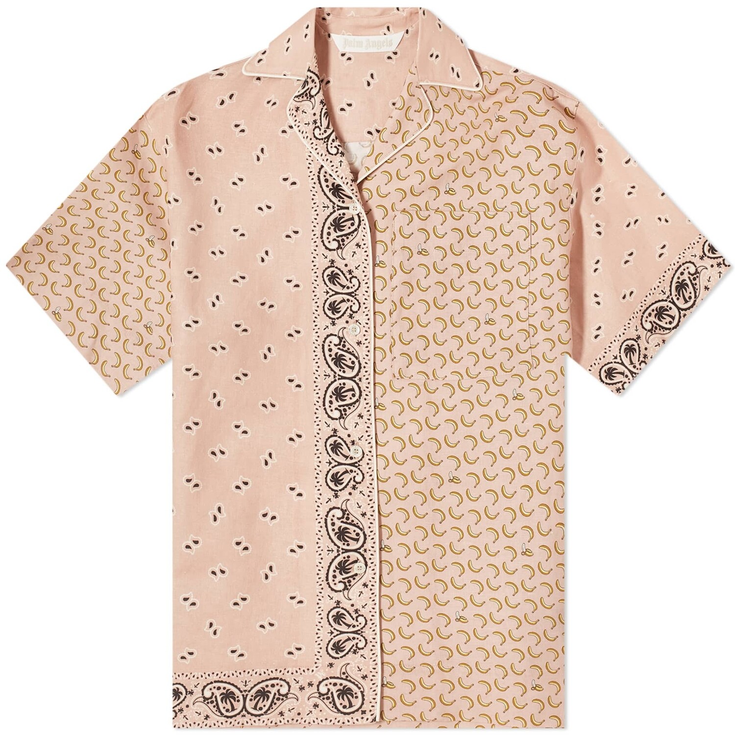 

Рубашка Palm Angels Paisley Mix Bowling, розовый
