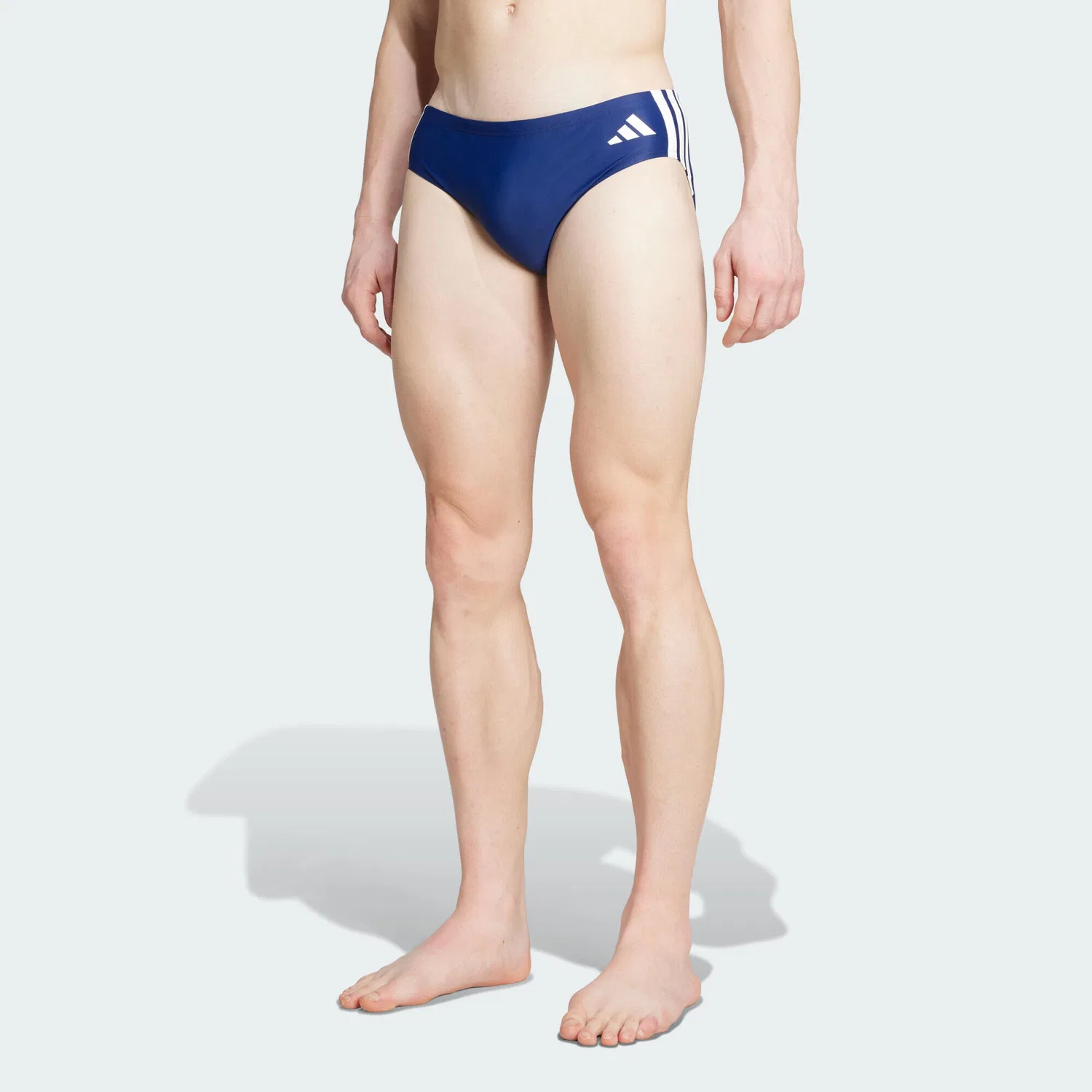 Мужские плавки с длиной до колена 3-Streifen Adidas, Darkblue Weiss