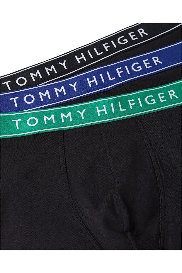 Мужской комплект боксеров хлопковый Tommy Hilfiger, Wdge Blu/Olymp Grn/Blk — фото 3