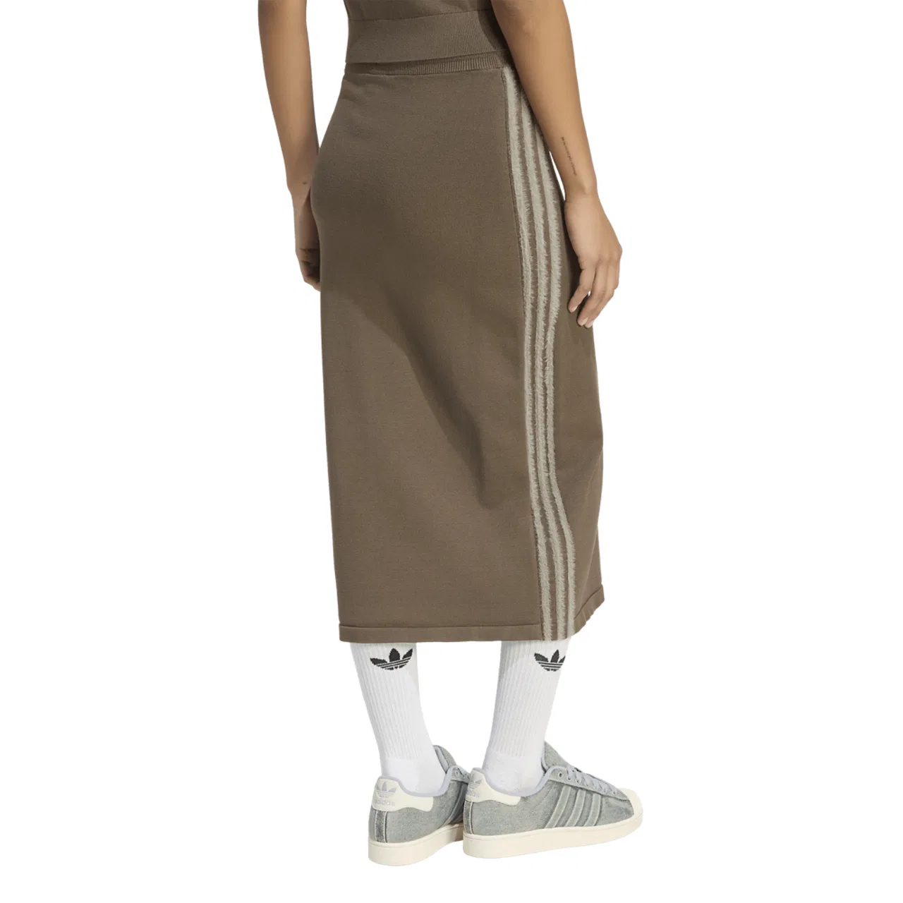 Женская трикотажная юбка миди Originals Knitted Skirt Adidas, Branch/Silver Pebble — фото 2