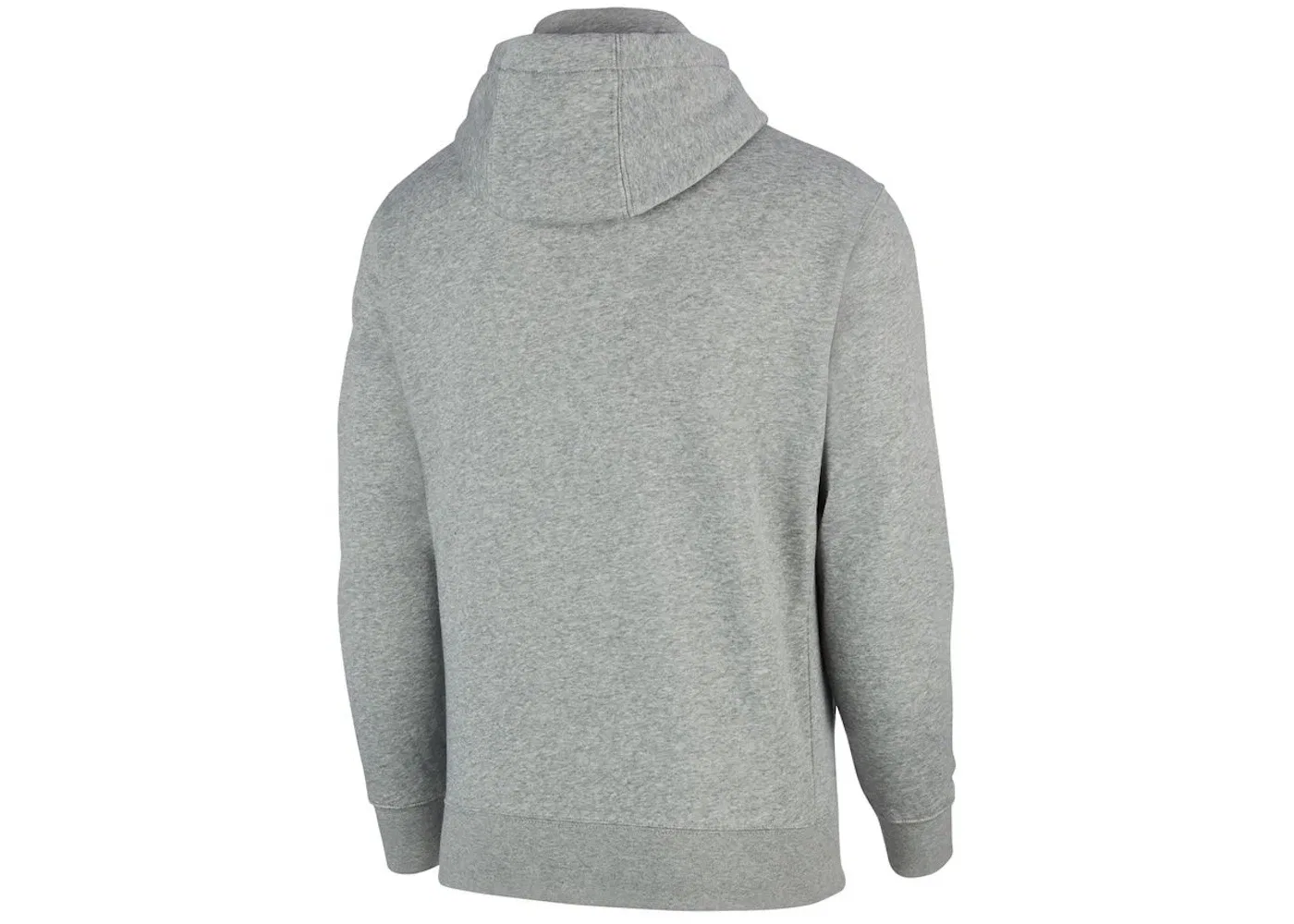 Мужская худи-куртка на молнии Nike Club Fleece, Dark Grey Heather Matte Silver White — фото 2