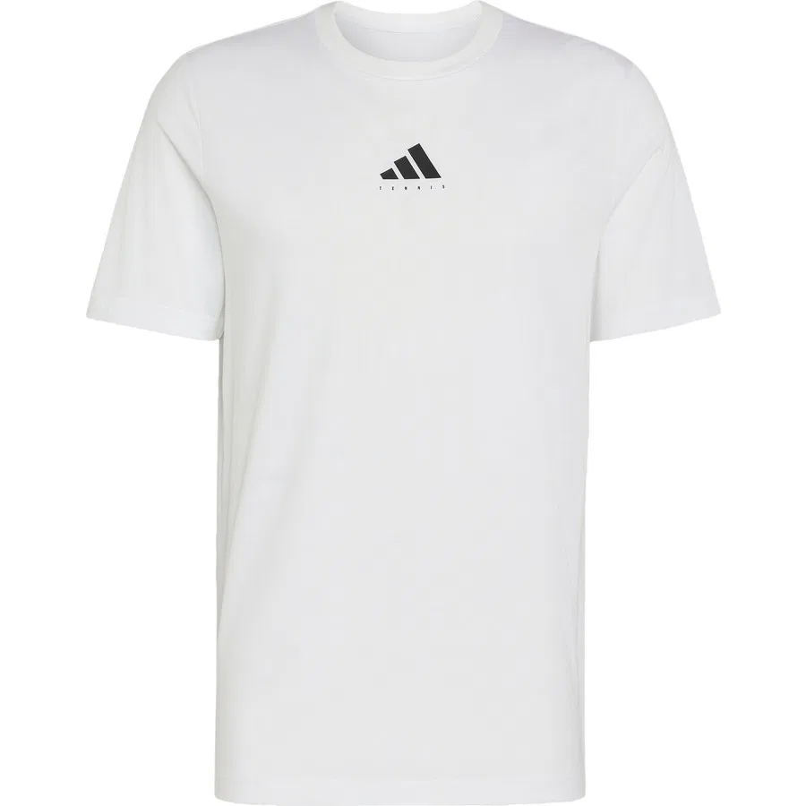 Футболка спортивная с принтом Performance KR2331 Tennis Category Graphic adidas, Бело-черный — фото 3