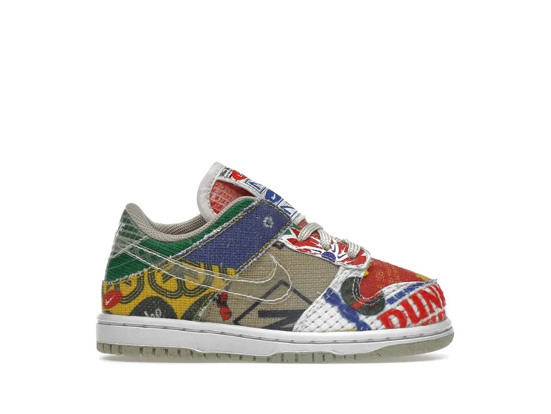 Детские кроссовки Lifestyle с принтом Nike Dunk Low SP, Multi-Color