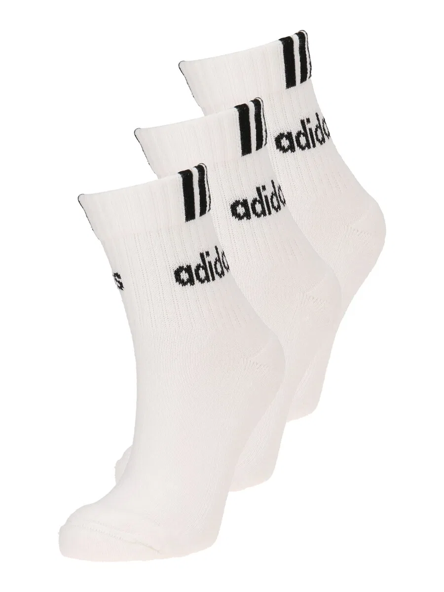 Спортивные носки ADIDAS PERFORMANCE '3-Stripes Linear' белого цвета