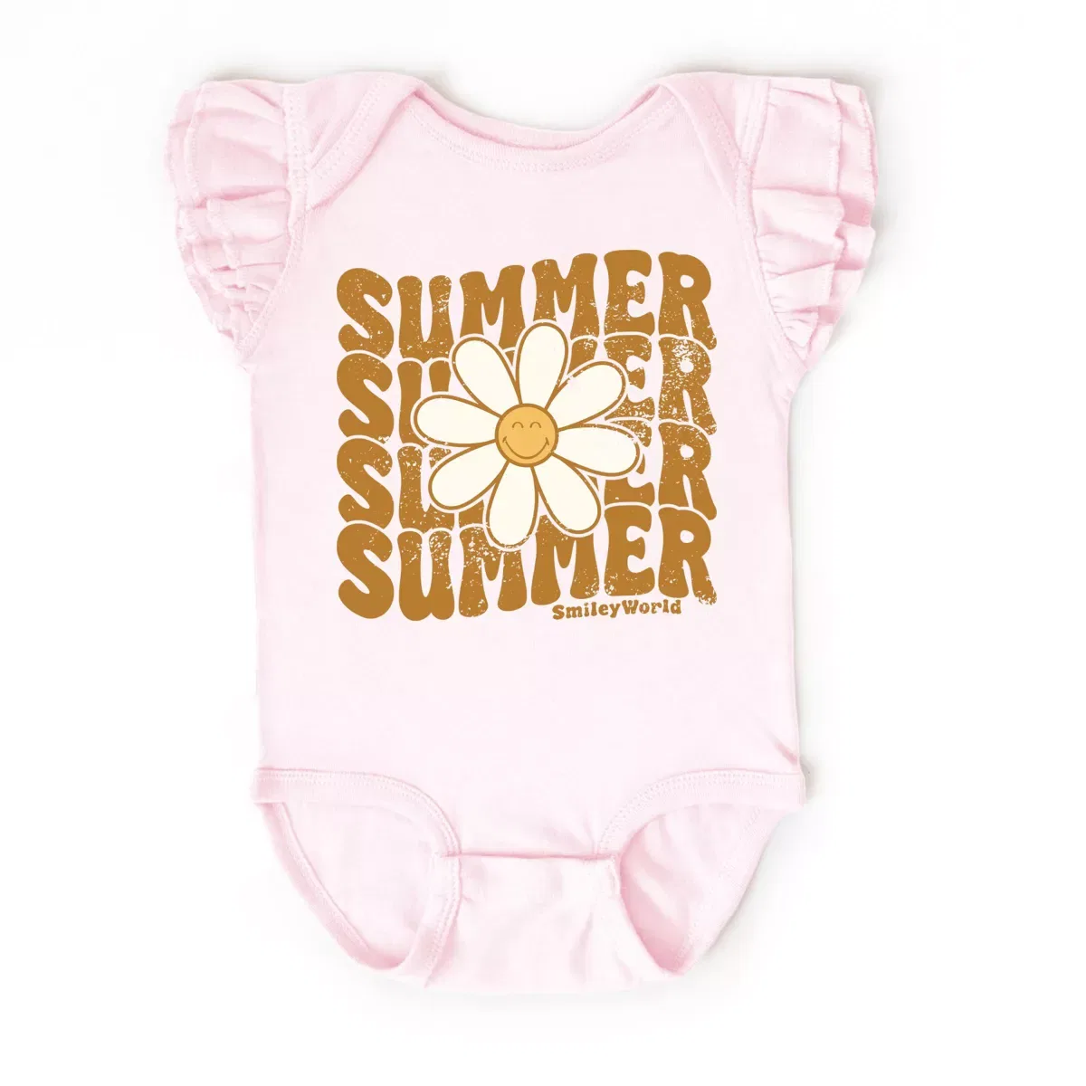 Детское боди с летучим рукавом SmileyWorld Summer Wave Stacked The Juniper Shop, Ballerina