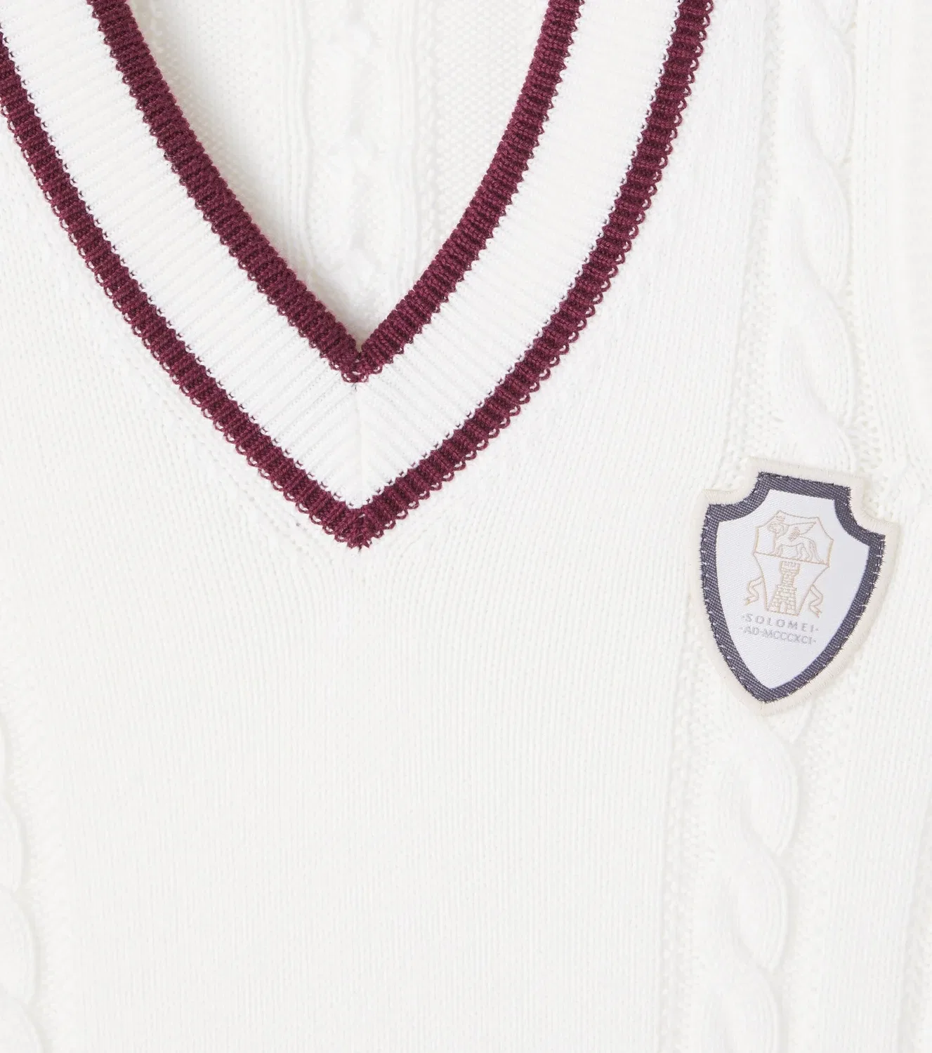 Жилет хлопковый Brunello Cucinelli Kids, белый — фото 2