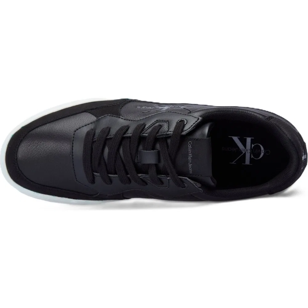 Детские кроссовки кожаные на шнуровке Cupsole Low Leather Calvin Klein — фото 3
