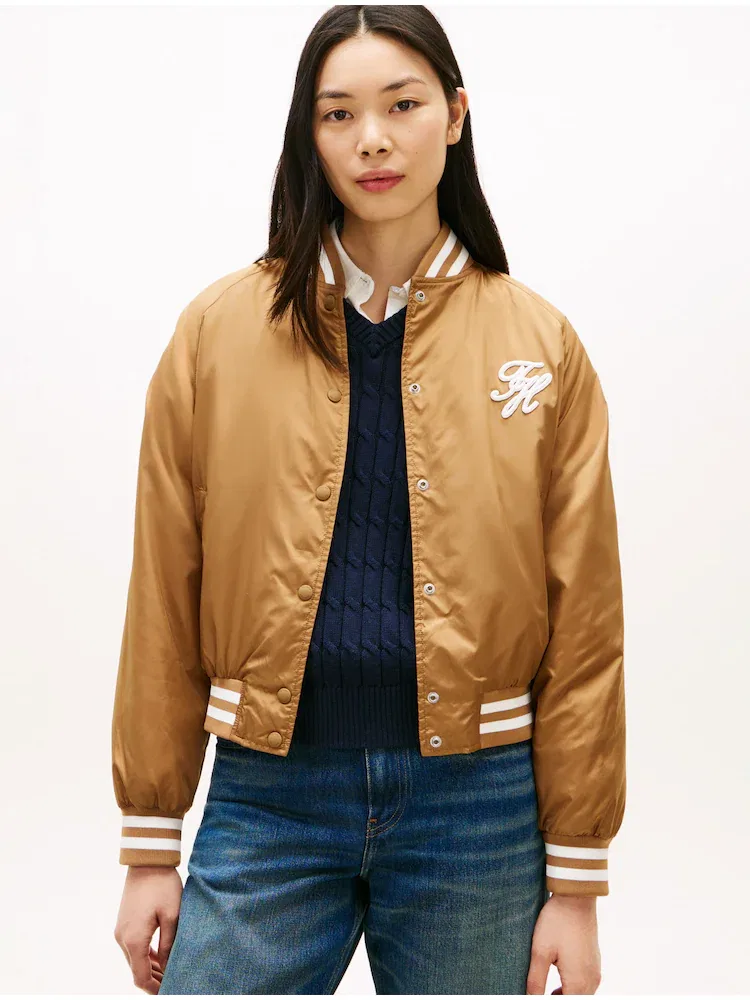 Куртка бомбер Signature Varsity TOMMY HILFIGER, Ochre