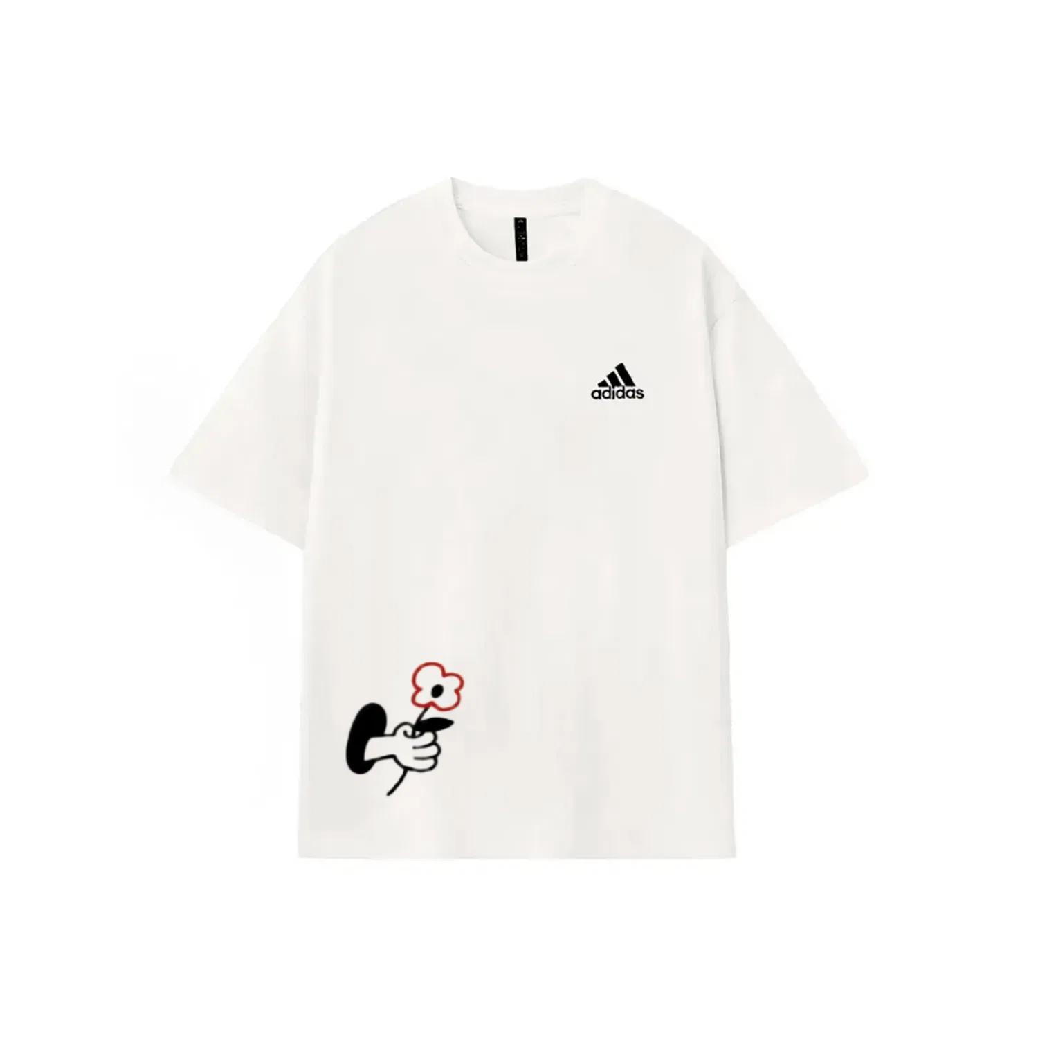 Футболка женская хлопковая Adidas, Ecru