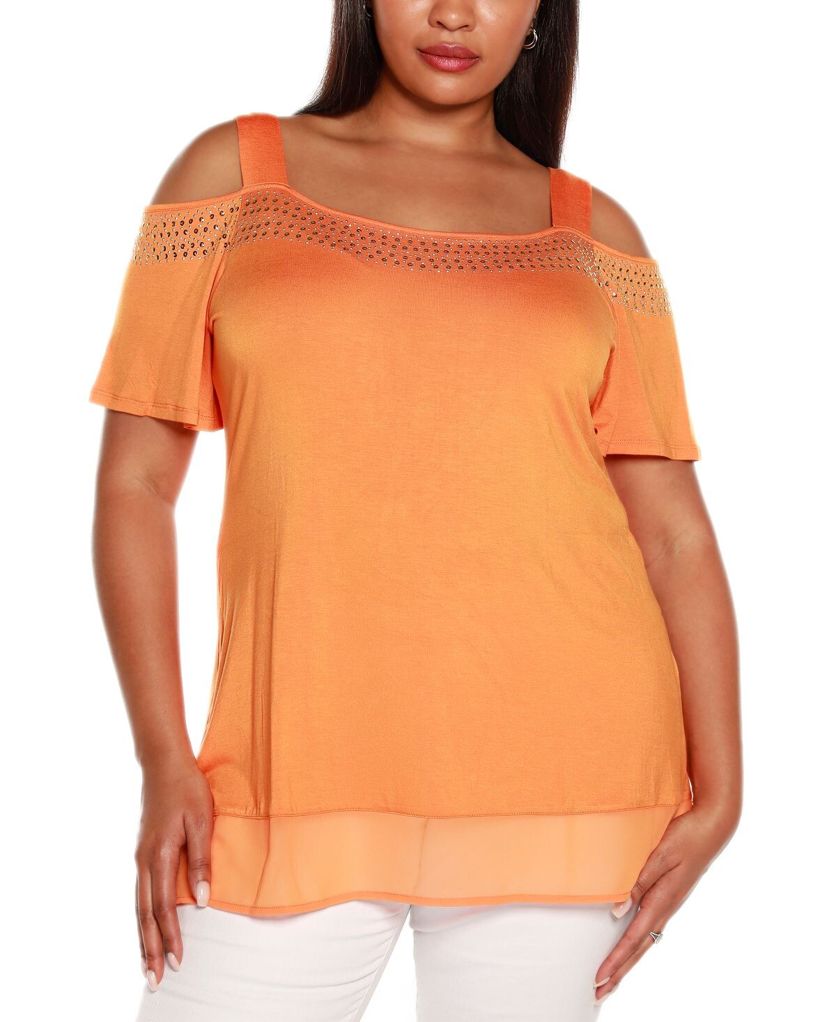 

Плюс размер топ с открытыми плечами Belldini