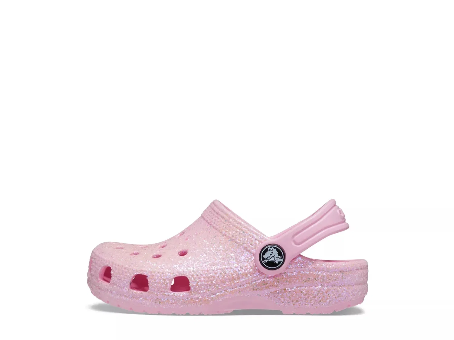 Сабо Glitter Clogs, детские, Crocs, светло-розовый — фото 3