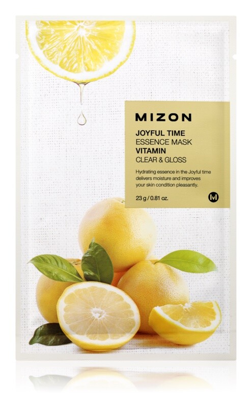 

Льняная маска с очищающим и освежающим эффектом. Mizon Joyful Time Vitamin